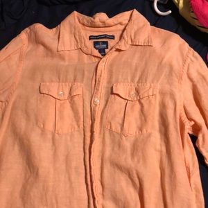 Orange old navy dress shirt.